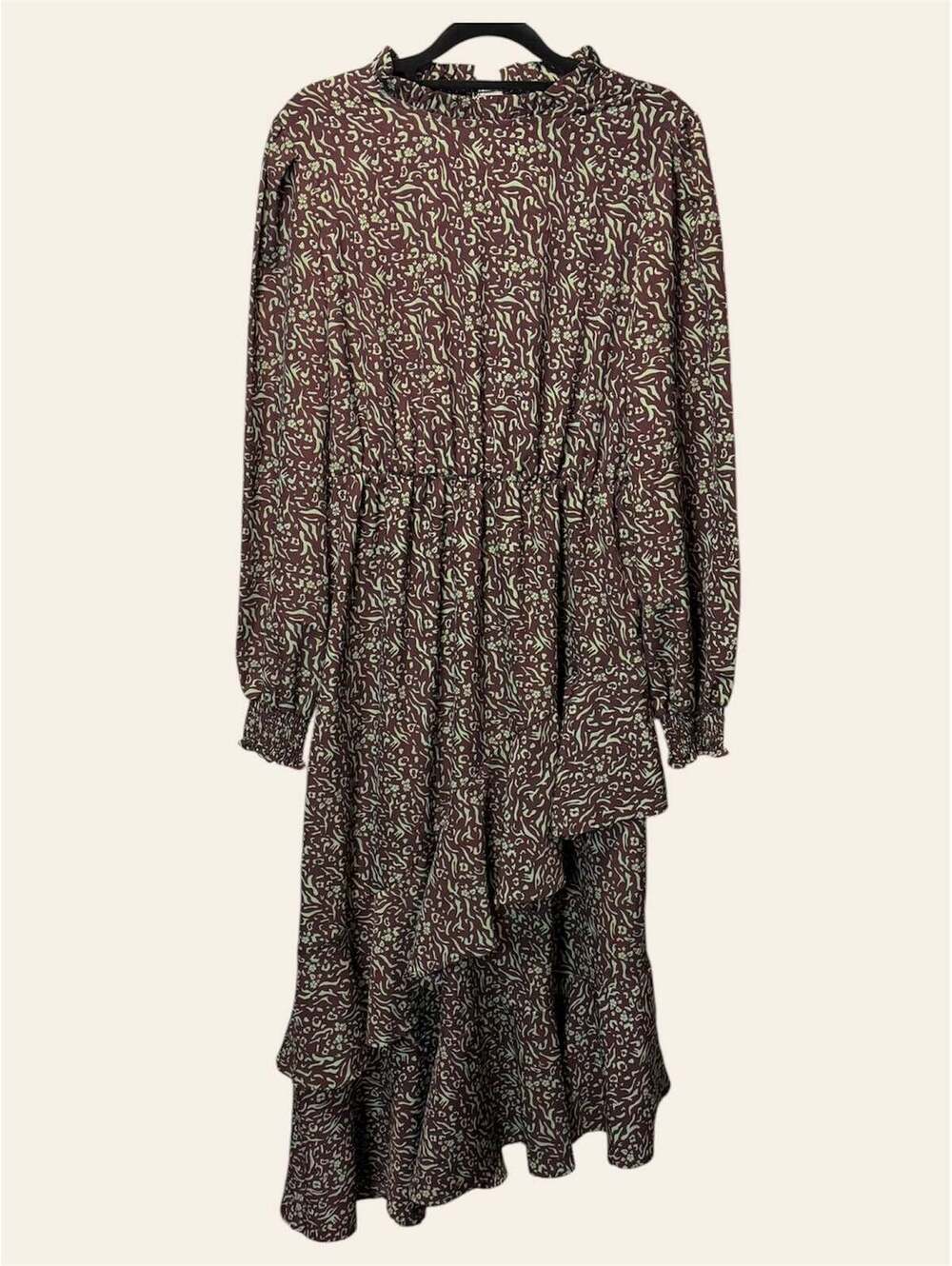 SHEIN Brown Pattern Dress